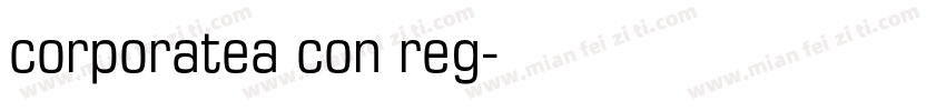 corporatea con reg字体转换